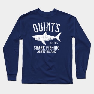 Quint's Shark Fishing - Amity Island 1975 Vintage T-Shirt Long Sleeve T-Shirt